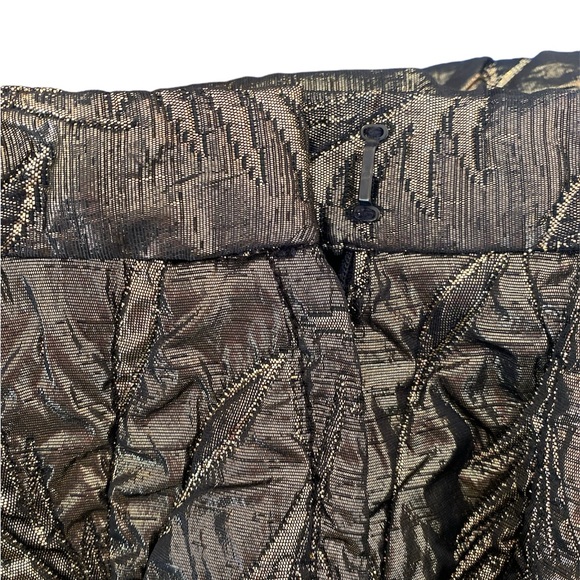 Vintage Victor Costa Gold and Black 2-Piece Jacket and Skirt Set | Size 14 - Picture 8 of 13